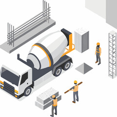vector illustration of a cargo truck
