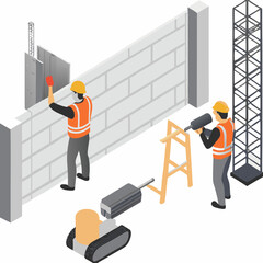 construction worker with a hammer