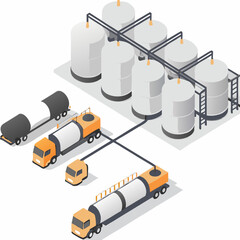 vector illustration of a construction site icon