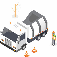 truck icon set vector