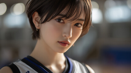 バレーボール, 水泳,女性, モデル, 美女, 美人