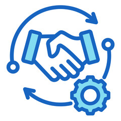 Partnership Model  Icon Element For Design	