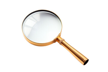Elegant Golden Magnifying Glass Tool Lens Zoom    