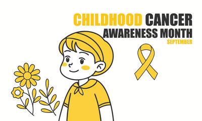 Childhood Cancer Awareness Month. Childhood cancer concept Background.