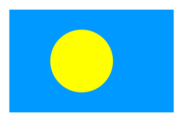 Flag of Palau vector