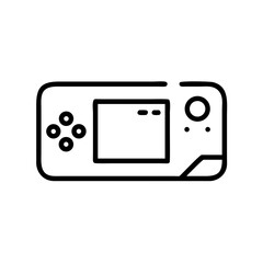 Fototapeta premium Vector game console illustration in a minimalist style on a white background