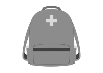 防災バッグ・正面のイラスト