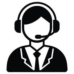 call center agent element isolated time tracker on white backgroound