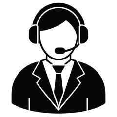 Call center agent element isolated troubleshooting guide on white background