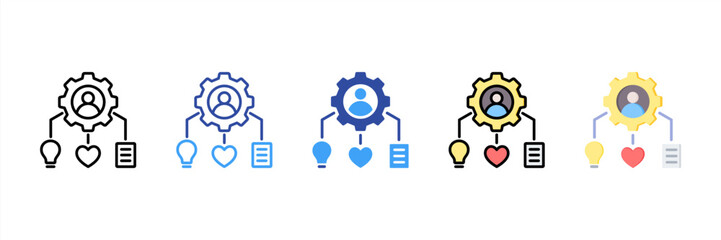 Competency Multi Style Icon Set