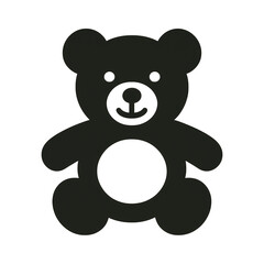 Obraz premium A cute teddy bear with round ears, button eyes, and a friendly expression.