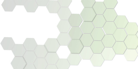 Abstract technology white geometric hexagon on transparent concept design honeycomb shape vector. 