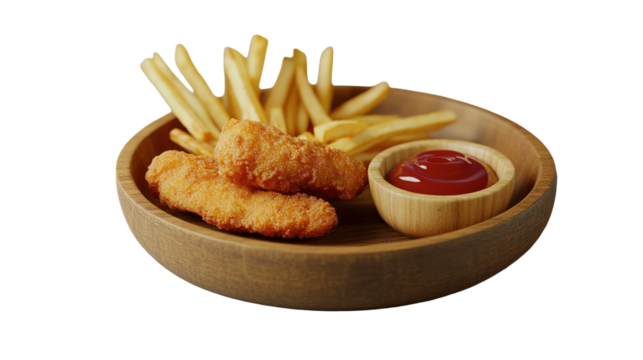 Fried Chicken Isolated Collection Assortment