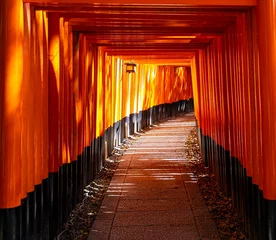 Selbstklebende Fototapeten 日本、京都、伏見稲荷大社、神社、鳥居、稲荷神社、千本鳥居、歴史 © Bhdr1996