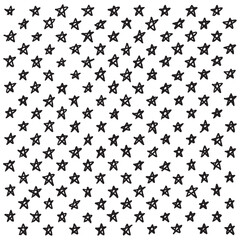 Star Pattern Background.pattern of star doodle.Star hand drawn.	
