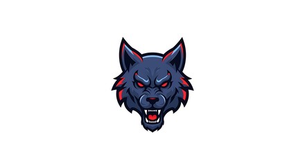 Obraz premium Angry wolf head