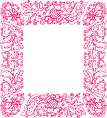 Beautiful flower art and mandala vector design