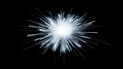 Fototapeta premium Radiant burst of light rays