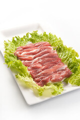 Fresh-cut mutton hotpot