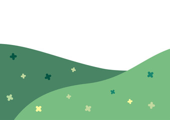 vector illustration of a spring meadow with flowers
