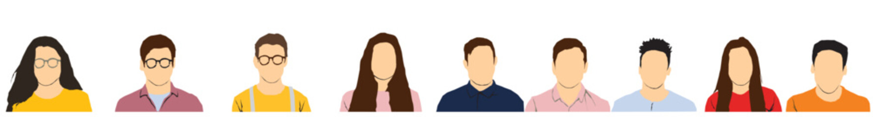 vector illustration of an icons people profile abstract background
