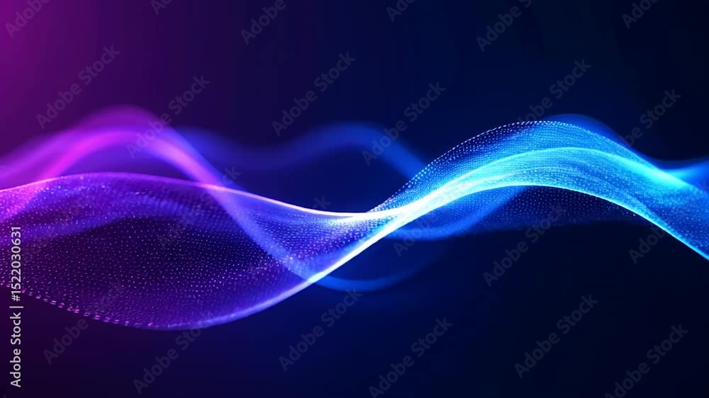 Poster abstract digital wave: a mesmerizing visual of an abstract digital wave, with vibrant, flowing lines