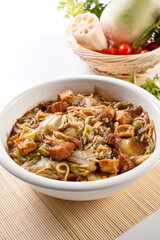 Braised pork, cabbage, tofu and vermicelli stew