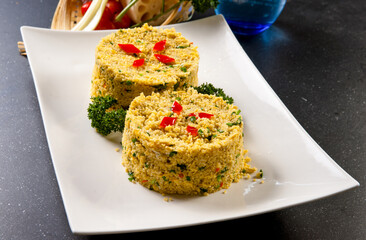 Coarse grain millet golden rice