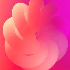 Pink Background Abstract Pipe Kink