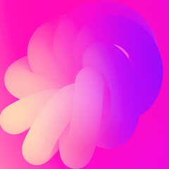 Pink Background Abstract Pipe Kink