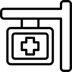 Clinic Sign Icon