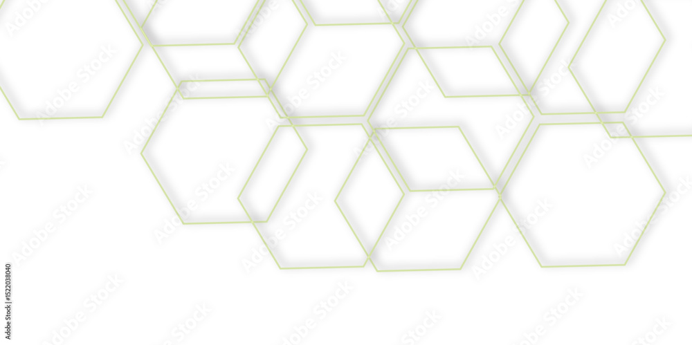 Poster abstract geometric technology out color line hexagon polygonal honeycomb luxury pattern vector backg