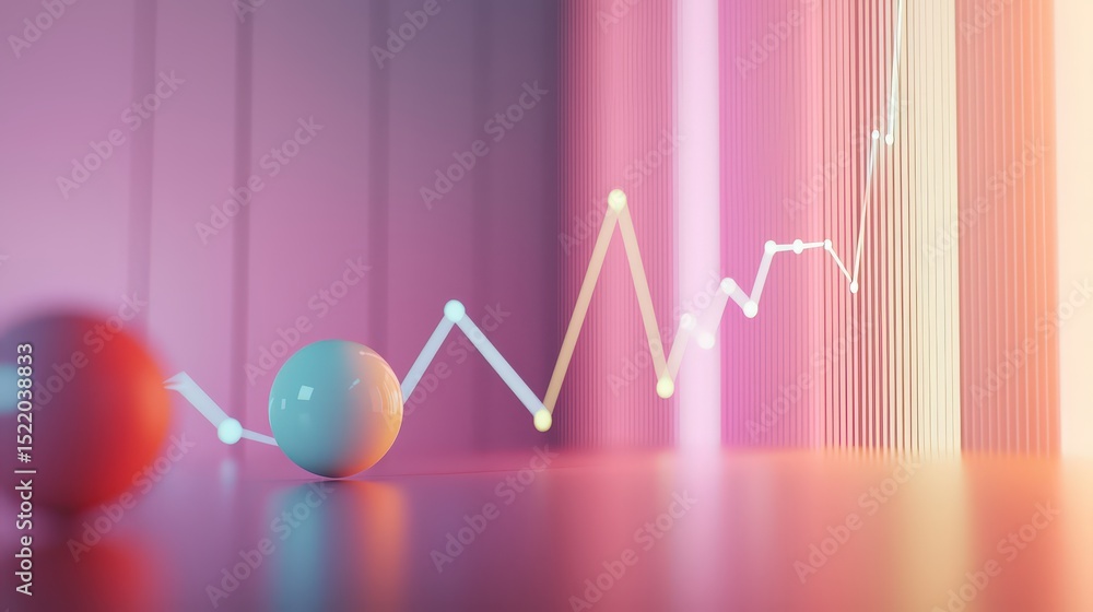 Poster forecasting credit trends analyzing financial data visualizations in business environments smooth up
