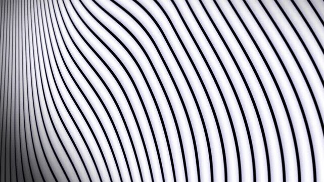 Wavy white and black lines suitable for abstract backgrounds, modern designs, digital art, prints, and minimalist graphic projects. - Powered by Adobe
