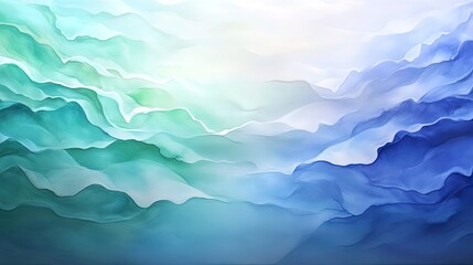 Abstract landscape with flowing, layered colors