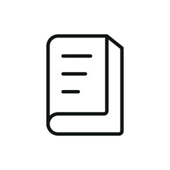 Minimal book icon, ideal for reading apps, education, libraries, study tools, and digital content.