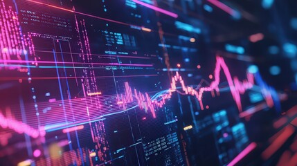 Dynamic data visualization digital realm graphic display tech-infused environment abstract perspective data-driven insights