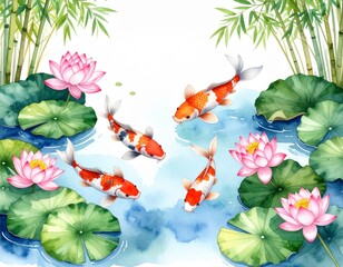 Tropical flowers and butterflies with vibrant leaves in a colorful floral background