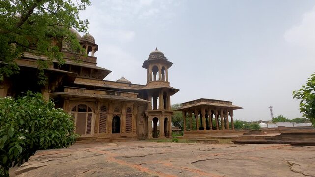 Tomb of Muhammad Ghaus, a Sufi saint in Gwalior, Madhya Pradesh, India,Tombs of Mohammed Ghaus & Tansen