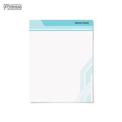vector template of blank letterhead