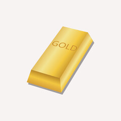 gold bar vector with gold writing