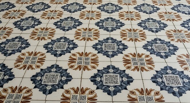 Ornate Tiles with QR Codes