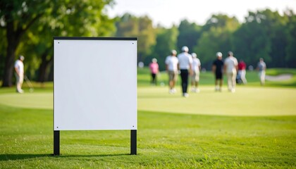 Blank Sign on Golf Course, Advertise Your Business Here!