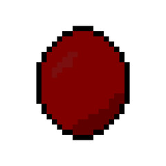 maroon pixel egg
