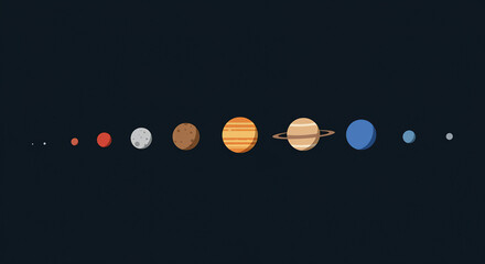 illustration of the solar system