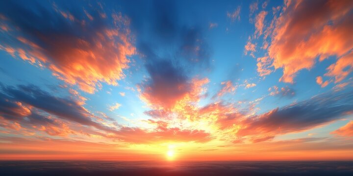 Graphic wallpaper long exposure photography of evening sky