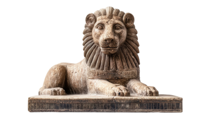 Ancient Assyrian gate lion Transparent background, PNG