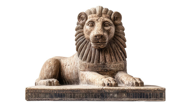 Ancient Assyrian gate lion Transparent background, PNG