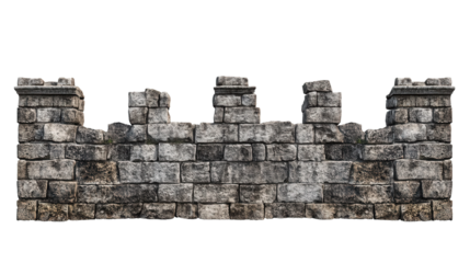 Ancient city wall from Troy Transparent background, PNG