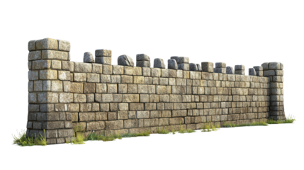 Ancient city wall from Troy Transparent background, PNG